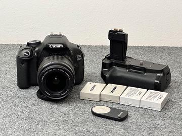 Canon 600D e 18-55mm + accessori  scatola original