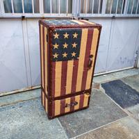 Mobiletto Baule Vintage Bandiera Americana