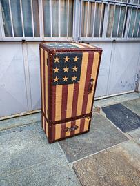 Mobiletto Baule Vintage Bandiera Americana