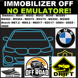 BMW IMMO OFF MS41-MS42-MS43-MS45-EDC16 swap, ecc..