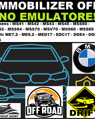 BMW IMMO OFF MS41-MS42-MS43-MS45-EDC16 swap, ecc..