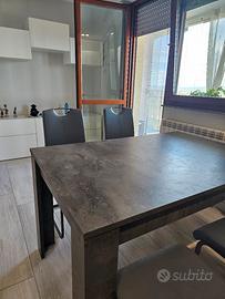 Tavolo da cucina Nero - Grigio