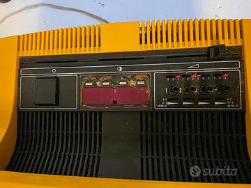 TV vintage Samsung anni 70 gialla retro