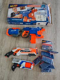 Nerf, mitra, fucile e pistola con munizioni
