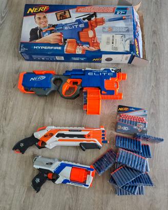 Nerf, mitra, fucile e pistola con munizioni
