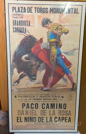 Poster Corrida Originale 1974 - Barcellona 