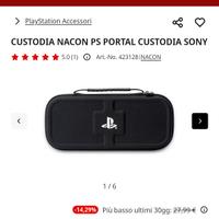 custodia e pellicola Nacon per PlayStation Portal 