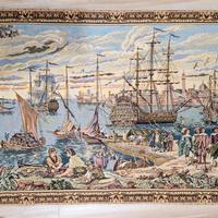 Arazzo porto commerciale di Venezia XVII secolo