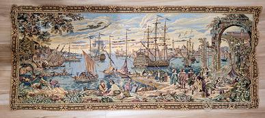 Arazzo porto commerciale di Venezia XVII secolo