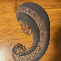 Scultura da parete in legno