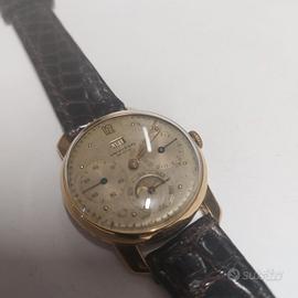 Universal Geneve triple calendar anni 50 oro