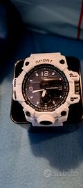 orologio sport digitale bianco