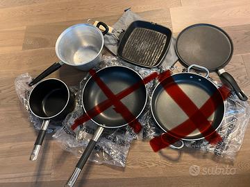 Set  4 padelle (2 Pentole Agnelli)