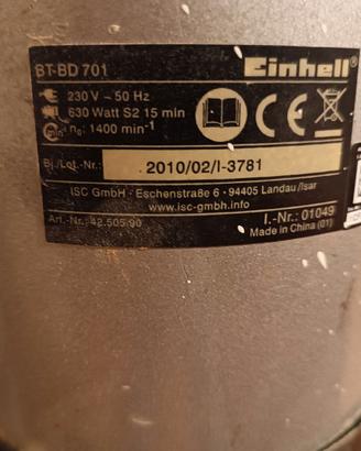 Trapano a colonna Einhell bd 701