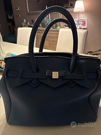 Borsa my bag colore blu jeans