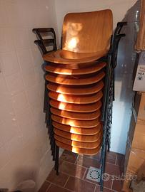 Lotto sedie Serie k Lucci e Orlandini per Velca