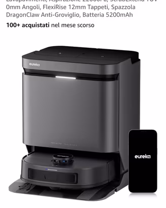 EUREKA J15 Evo Ultra Robot Lavapavimenti Aspirapol