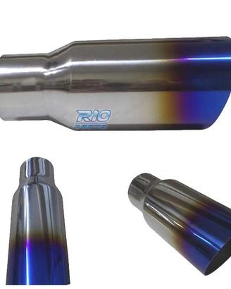 TERMINALE SCARICO COLLA TONDA 61-90MM INOX TAGLIO 