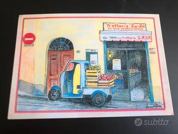Cartolina nuova come in foto ,trattoria Za’-Za’