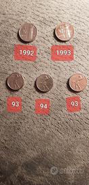Monete 100 lire- 50 lire Micro