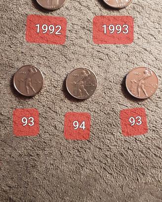 Monete 100 lire- 50 lire Micro
