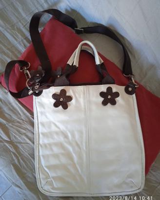 Borsa in pelle Bianca