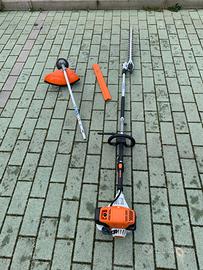 Motore Stihl KM 131 R con 2 accessori