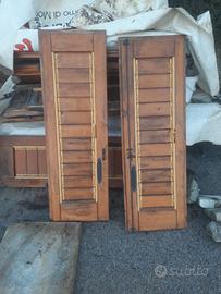 scuri in legno di larice 