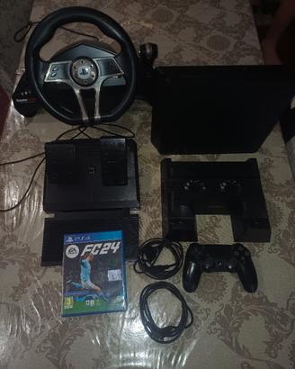 PlayStation 4 e accessori.