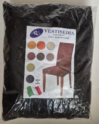 coprisedie elasticizzati con schienale colore marr