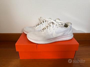 Scarpe Nike Free RN 2017 bianche numero 40.5