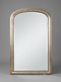 Specchio ad Arco Cornice Argento da Comò