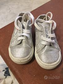 Scarpette superga argentate misura 20