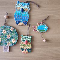 10 terracotte smaltate Azulejo fatte a mano