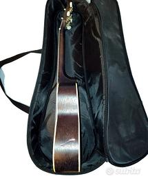Ukulele concerto Lax UK-23 MBK con custodia imbott