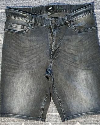 H&M pantaloncini bermuda denim grigio EUR 32