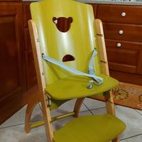 Seggiolone in legno pali