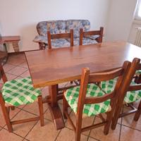 tavolo  da cucina in rovere