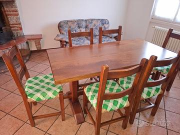 tavolo  da cucina in rovere