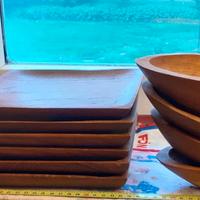 Servizio da aperitivo in legno