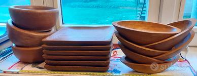 Servizio da aperitivo in legno