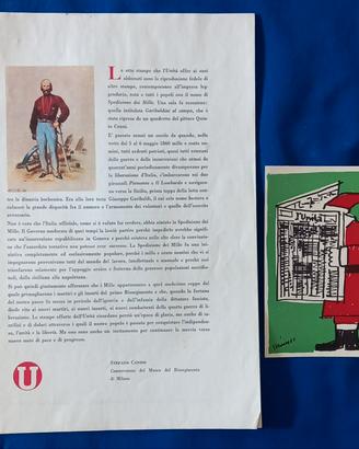 "Amici dell'unità " Illustrazioni su garibaldi