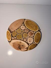 Sottopentola artigianale in legno (20 cm)