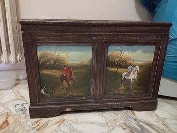 cassapanca contenitore in legno 