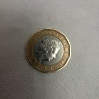 Moneta one pound regina elisabetta 2017