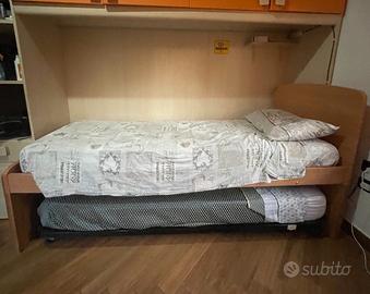 Letto a Incasso sovramisura con Doppio Posto