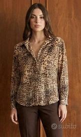 Camicia Donna Sartoriale Leopardata - XXL / IT 48
