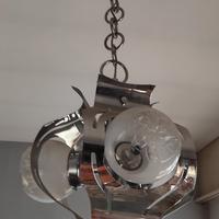 Lampadario vintage anni 70 stile Mezzega