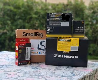 NIKON ZR CINEMA + NIKKOR Z 40mm + SMALLRIG CAGE