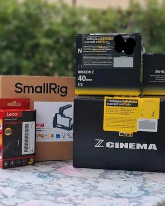 NIKON ZR CINEMA + NIKKOR Z 40mm + SMALLRIG CAGE